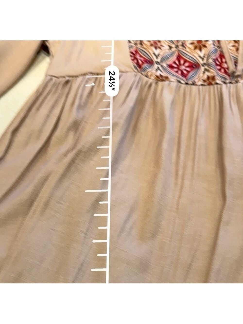 Boho Bell Sleeve Shirt Women's Medium - Picture 7 of 7